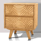 Harmony Solid Wood Nightstand - Natural Oak - Nightstand
