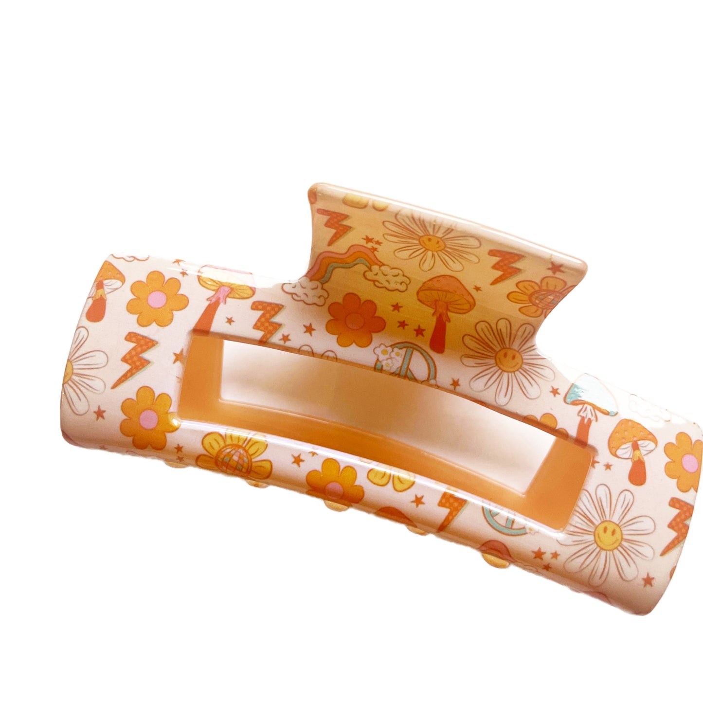 Bright Hippie Claw Clip - - Snap Clip