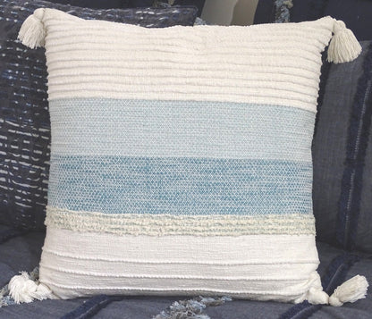 Elegant Large Throw Pillow 22" x 22" for Couch Handloom Woven - - Home Furnishings