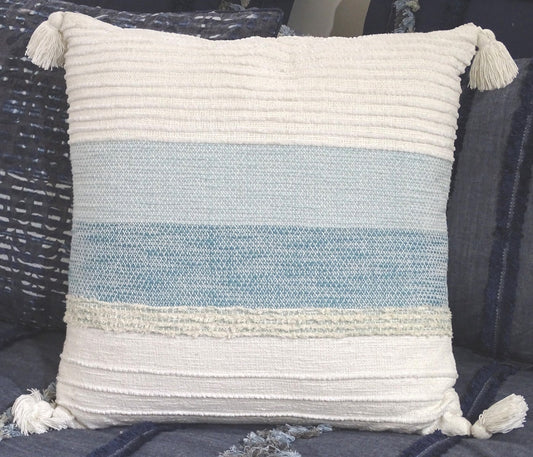 22" x 22" Large Handloom Woven Throw Pillow - - Home Furnishings