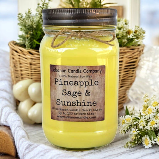 Pineapple Sage & Sunshine Candle - - Candles & Melts