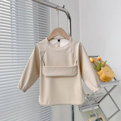 Cute Baby Bibs Toddler Long Sleeve Apron Kia Day Design