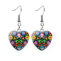 Beautiful Folk Style Heart Earrings- Rooted Home Goods- {{Product type}}