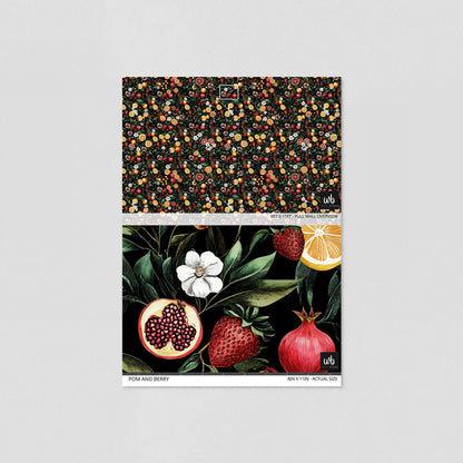 Pom and Berry Wallpaper - Sample - Wallpaper
