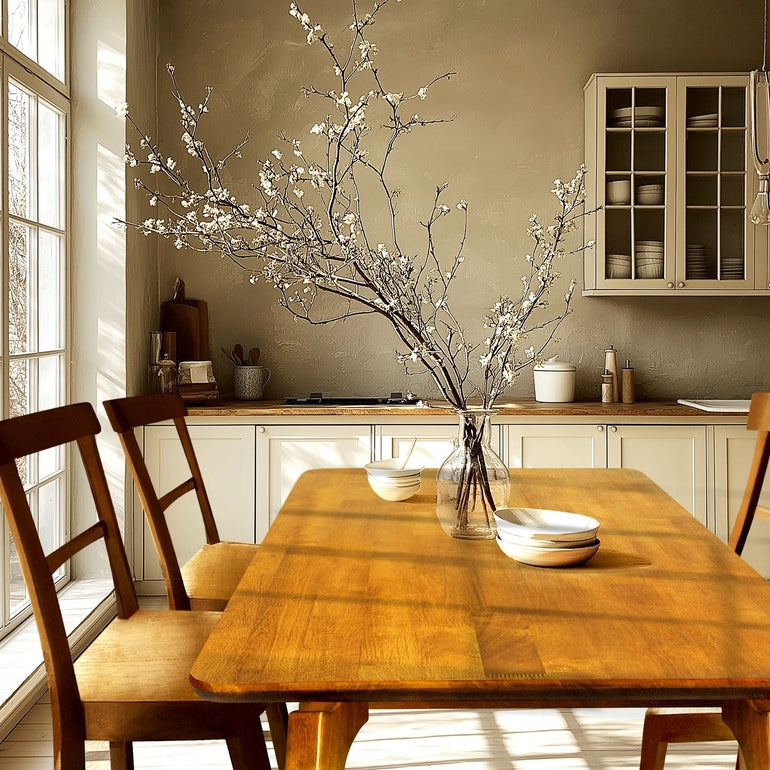 Acacia Verve 48" Solid Wood Dining Table - Ideal Kitchen Table for 4 - - Table