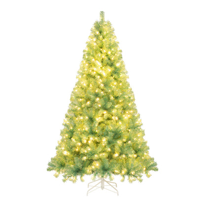 Pre-Lit Tinsel Christmas Tree Artificial Xmas Tree Home Office Party Seasonal Holiday Decoration - M -