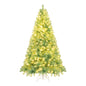 Pre-Lit Tinsel Christmas Tree Artificial Xmas Tree Home Office Party Seasonal Holiday Decoration - M -