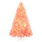 Pre-Lit Tinsel Christmas Tree Artificial Xmas Tree with Lush Branch Tips Holiday Decoration - 7.5ft -