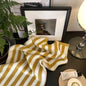 Retro Checkerboard Plaid Long-Staple Cotton Towel Yellow