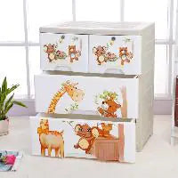Kids Animal Three Drawer Storage Cabinet - Kia Day Design