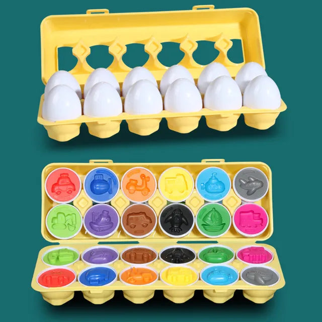 Matching Montessori Sensory Educational Eggs