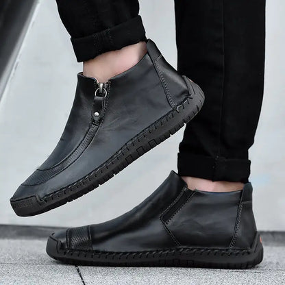 High Top Mens Driving Shoes - Black 47 - shoes