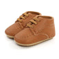 Multicolor Retro Leather Shoes Baby Brown 0-6 Months