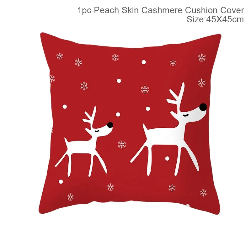 Cartoon Christmas Pillow Cover Kia Day Design