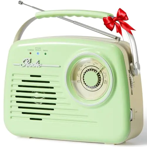 Vintage AM/FM Transistor Radio with Bluetooth - Kia Day Design