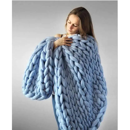 Zen Weighted Knit Blanket Light Blue 120 * 150 Centimeter