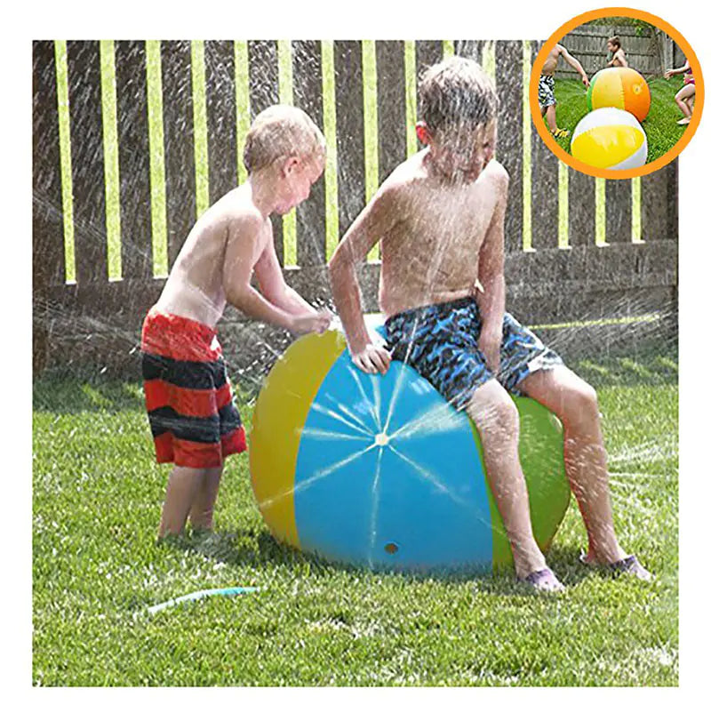 Inflatable Summer Water Sprinkler Ball for Outdoor Fun - - sprinkler toy