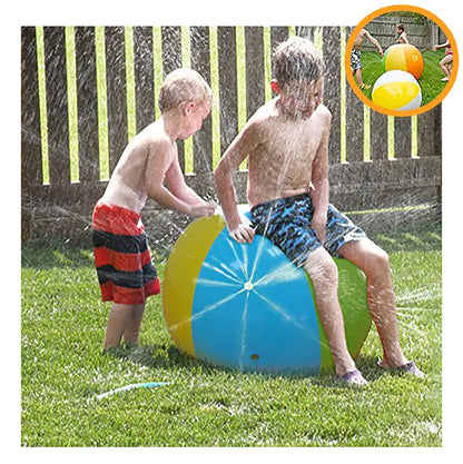 Inflatable Summer Water Sprinkler Ball for Outdoor Fun - - sprinkler toy
