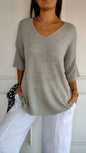 Ladies V-Neck Top - Kia Day Design