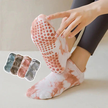 Breathable Tie-Dye Yoga Socks Kia Day Design