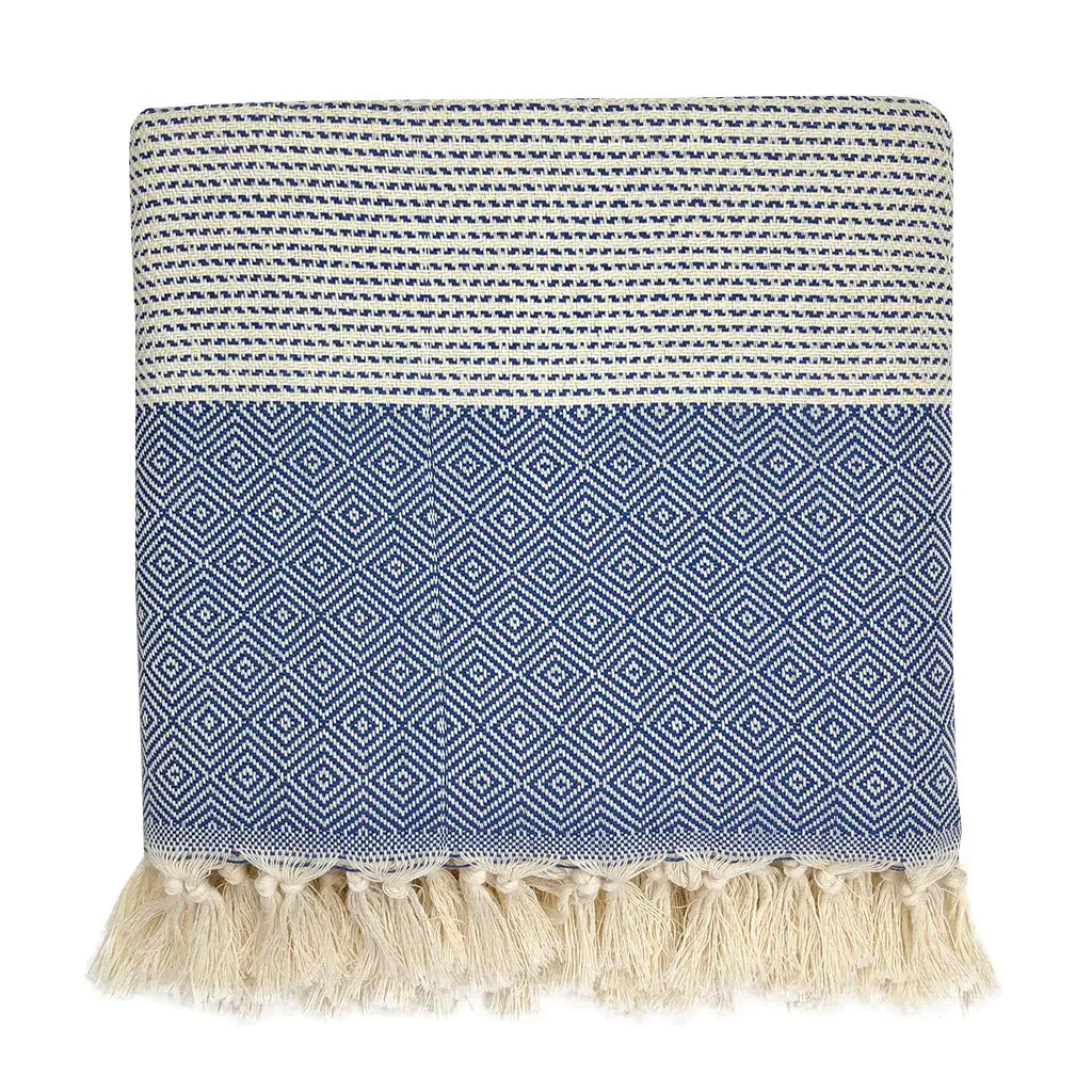 Diamond Stripe Turkish Throw