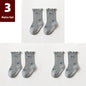 3 Pairs of Anti-Slip Childrens Socks - Kia Day Design