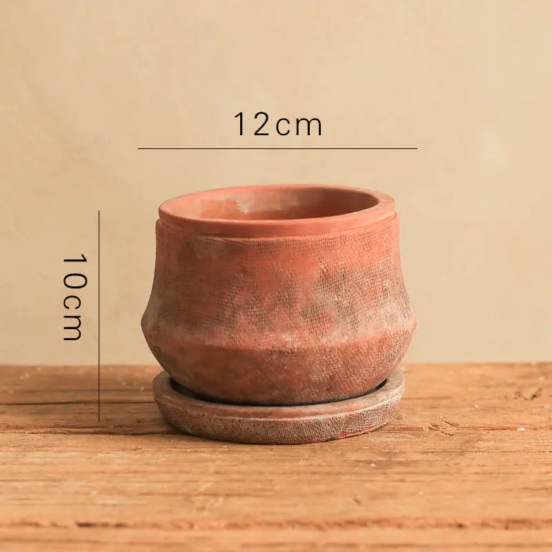 Decorative Red Terracotta Flowerpot - Kia Day Design