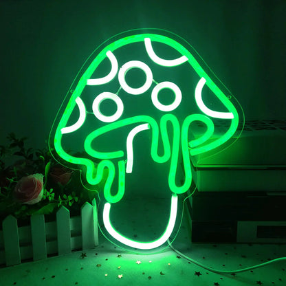 Neon Mushroom LED Sign