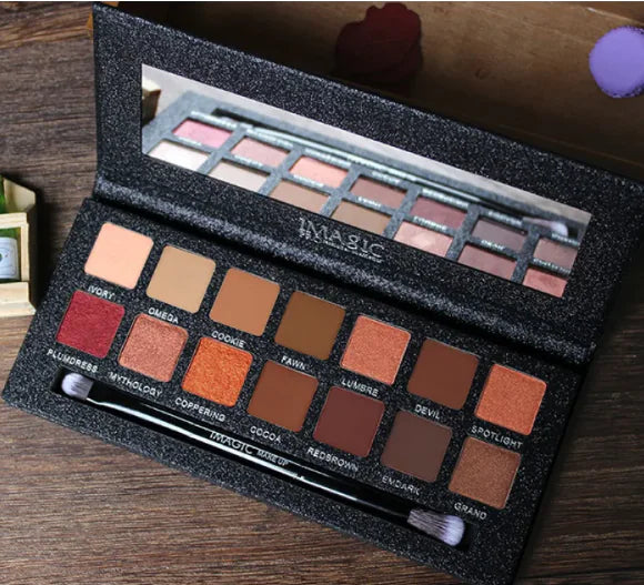 14-Color Eyeshadow Palette Makeup Set - - eyeshadow