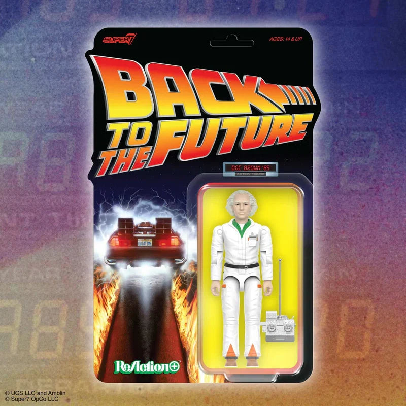 ReAction Back to the Future ReAction+ Wv1 Doc Brown '85 3¾-inch Retro Action Figure- Back to the Future™- {{Product type}}