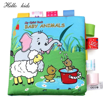 3D Soft Baby Books Activity Quiet Cloth Book Elephant