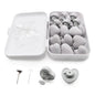 16 Pc Heart Duvet Cover Pins Holding Clips - Kia Day Design