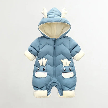 Baby Winter Snowsuit Blue 6-9M (80CM)