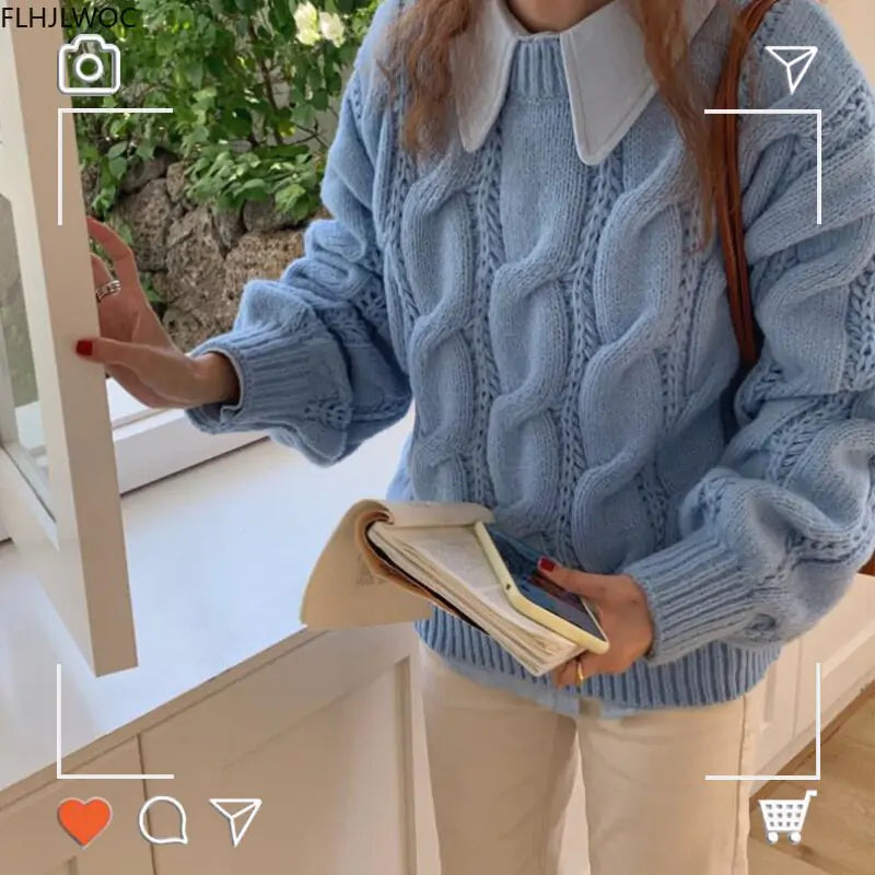 Women's Fashion Knitted Sweaters - Kia Day Design