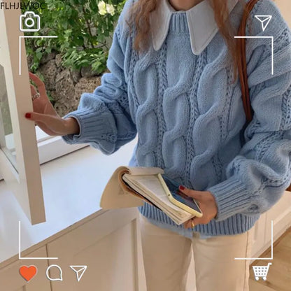 Women's Fashion Knitted Sweaters - Kia Day Design