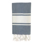 Essential Stripe Turkish Hand Towel Dark Grey