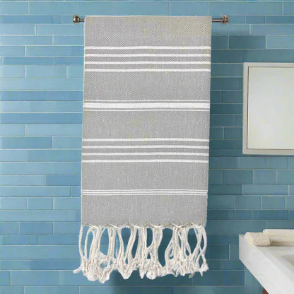 Classic Turkish Hand Towel Gray