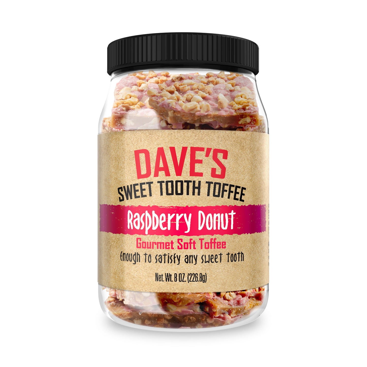 Raspberry Donut Toffee- Dave's Sweet Tooth Toffee- {{Product type}}