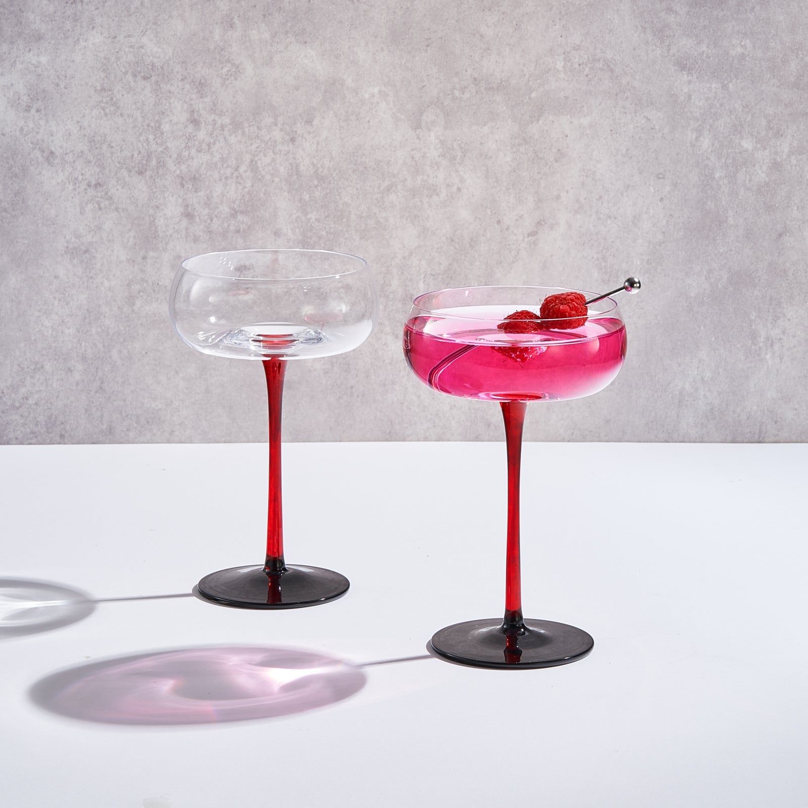 Venice Champagne Coupe, Cocktail Glassware, Set of 2 - - Coupe