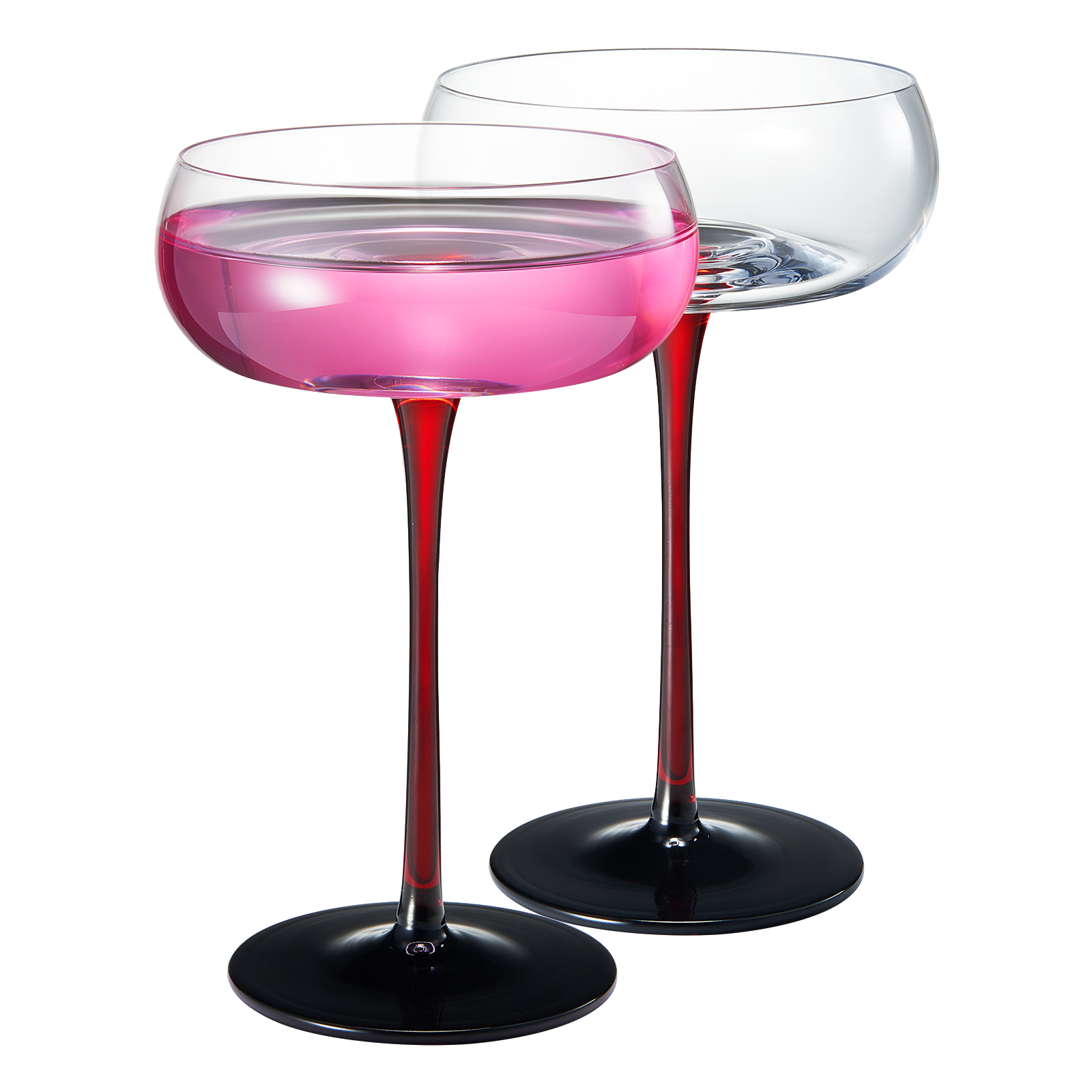 Venice Champagne Coupe, Cocktail Glassware, Set of 2 - - Coupe
