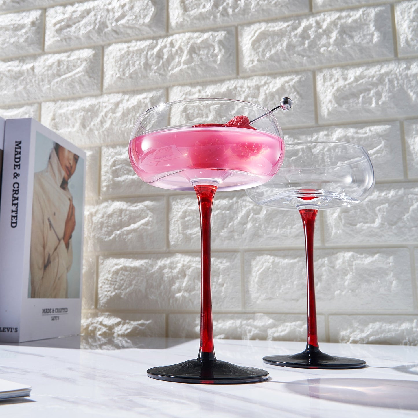 Venice Champagne Coupe, Cocktail Glassware, Set of 2 - - Coupe
