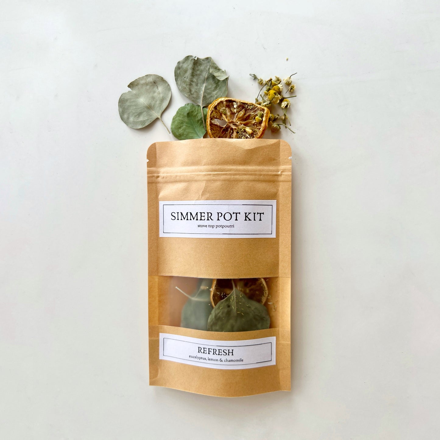 REFRESH - Eucalyptus, Lemon & Chamomile Simmer Pot Kit - - Simmer Pot Kit