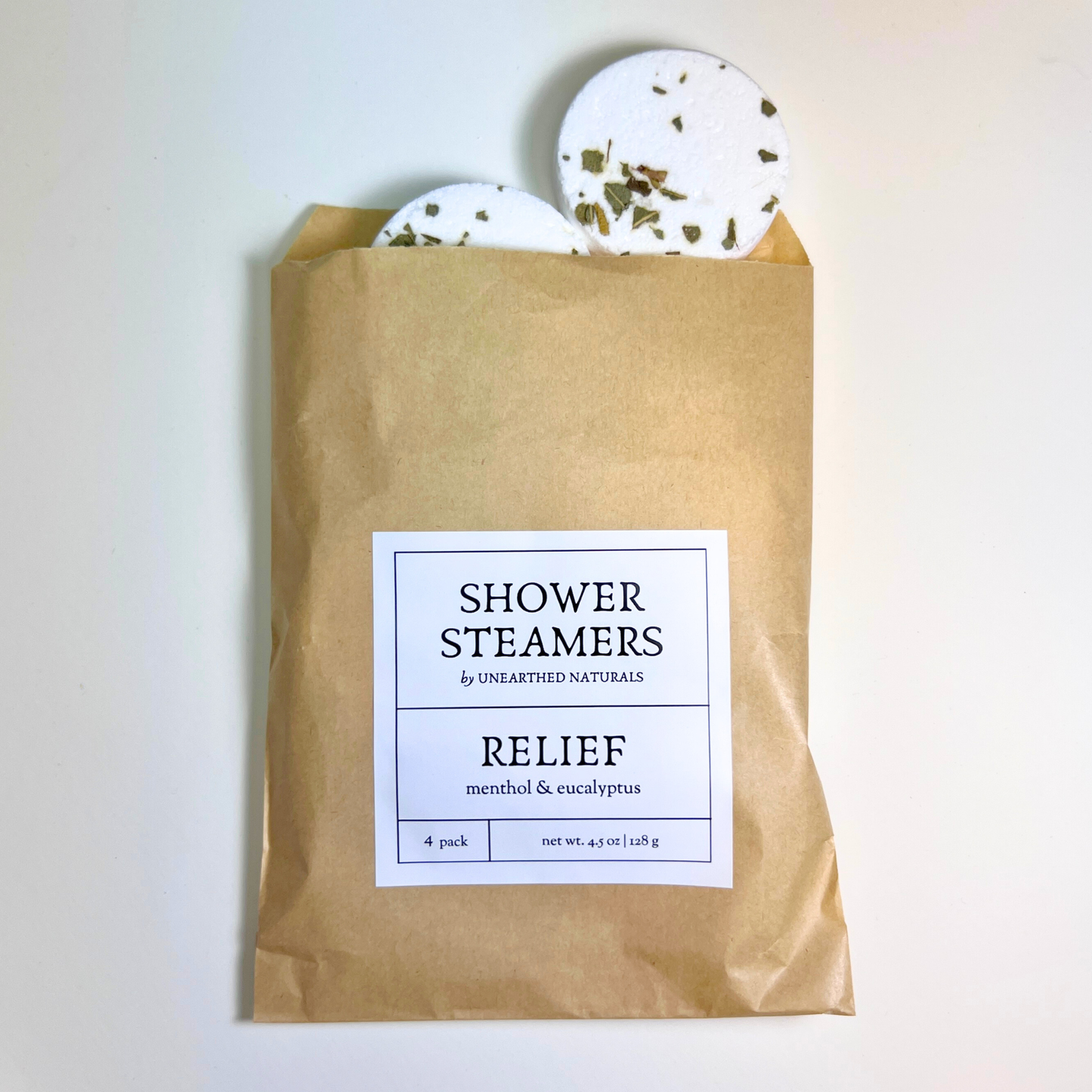 Shower Steamer 4-Pack - Relief - Menthol & Eucalyptus - Shower Steamers