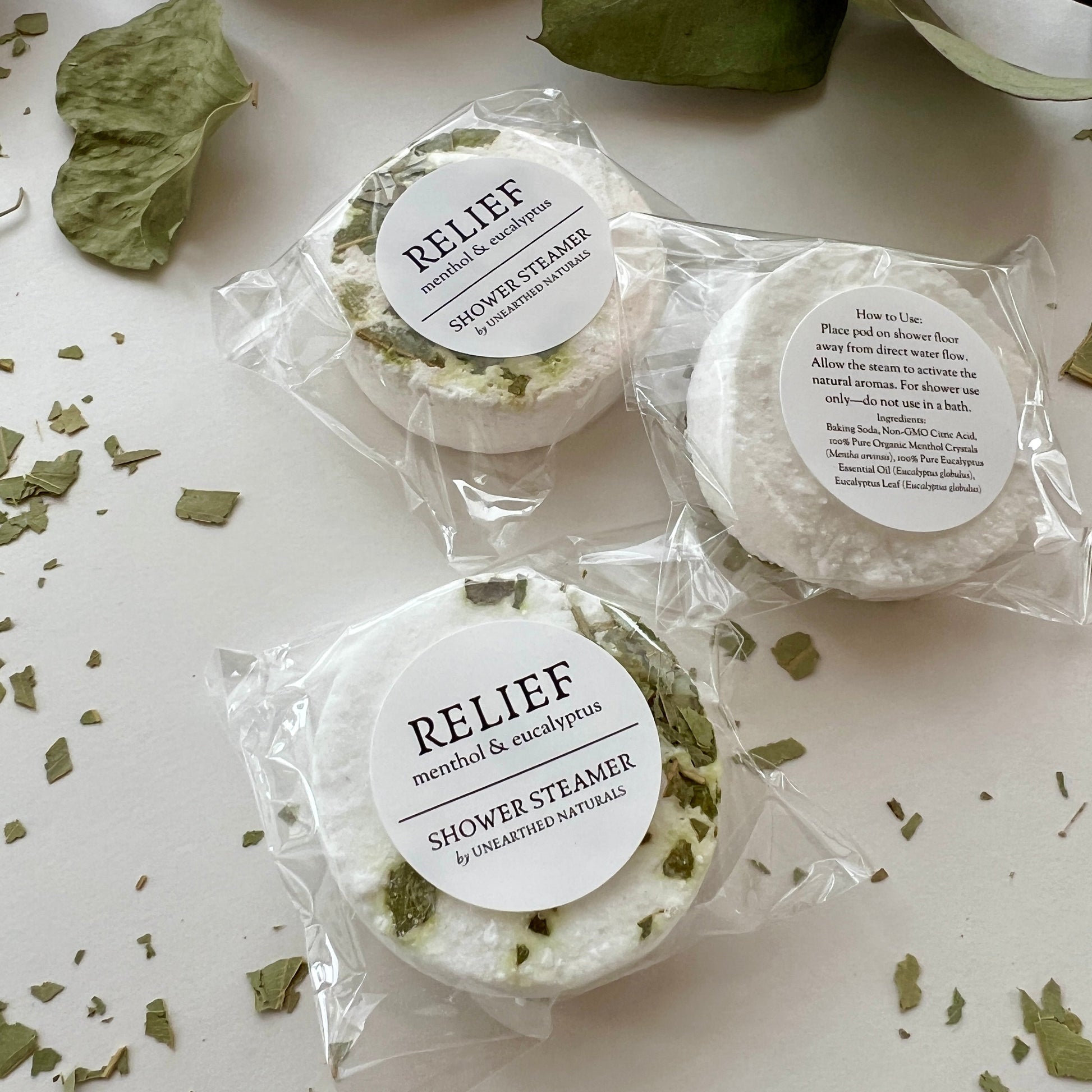 RELIEF - Menthol & Eucalyptus Shower Steamer - - Shower Steamers
