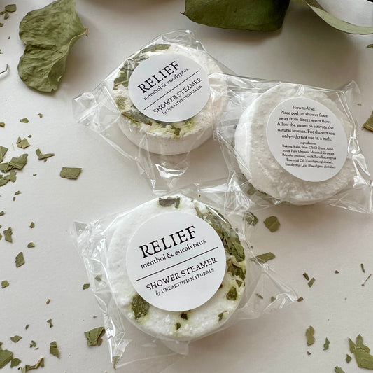 RELIEF - Menthol & Eucalyptus Shower Steamer - - Shower Steamers