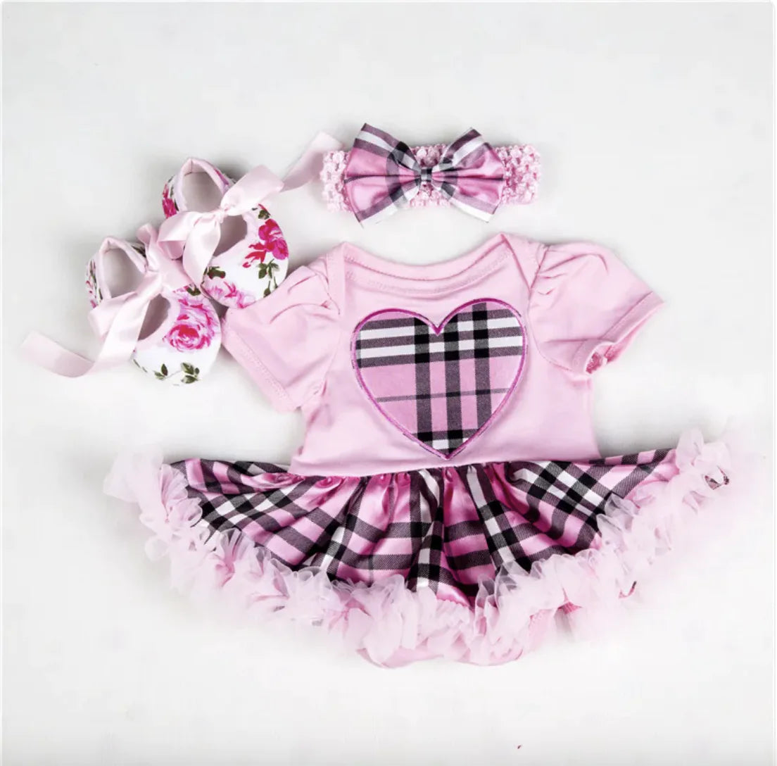 Ha Yi Three-Piece Dress Set - Love Large - baby dress