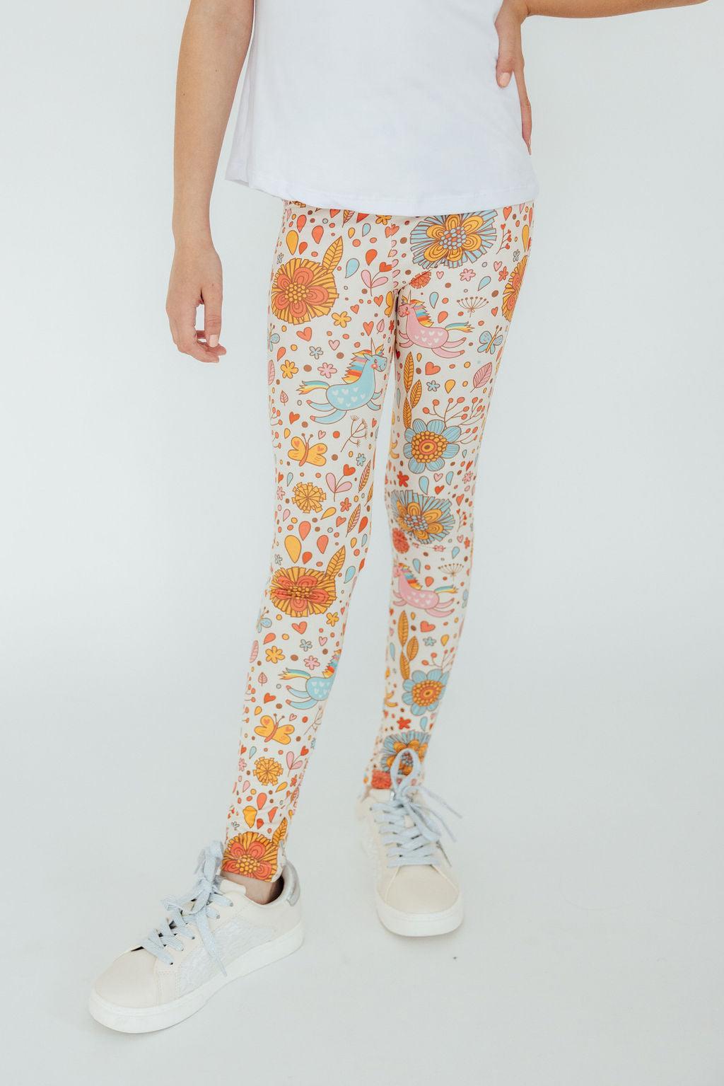 Retro Unicorns Leggings- Mila & Rose ®- {{Product type}}