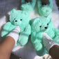 Colorful Teddy Slippers - Kia Day Design