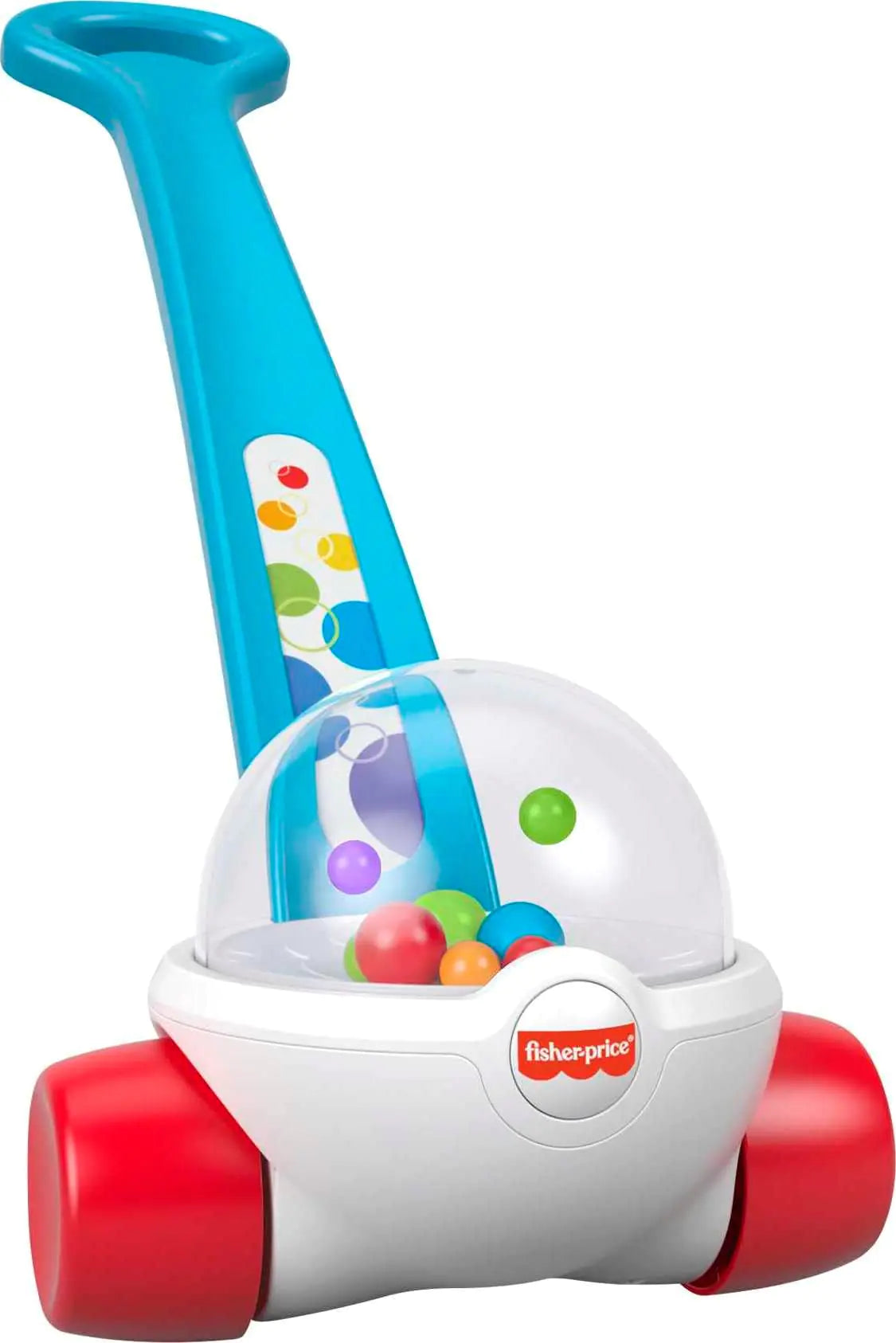 Fisher-Price Baby & Toddler Toy Corn Popper Blue Push-Along with Ball-Popping Action for Infants Ages 1+ Years 2-Piece Assembly Kia Day Design