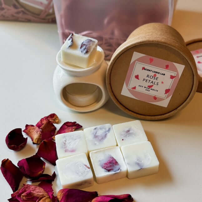 Rose Petal Wax Melter Gift Set - - Wax Melt